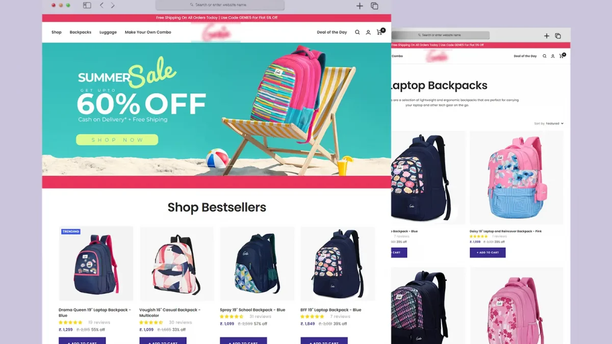 Building exclusive eCommerce portal for selling School Bags for Girls 1 eCommerce-portal-for-girls-bag
