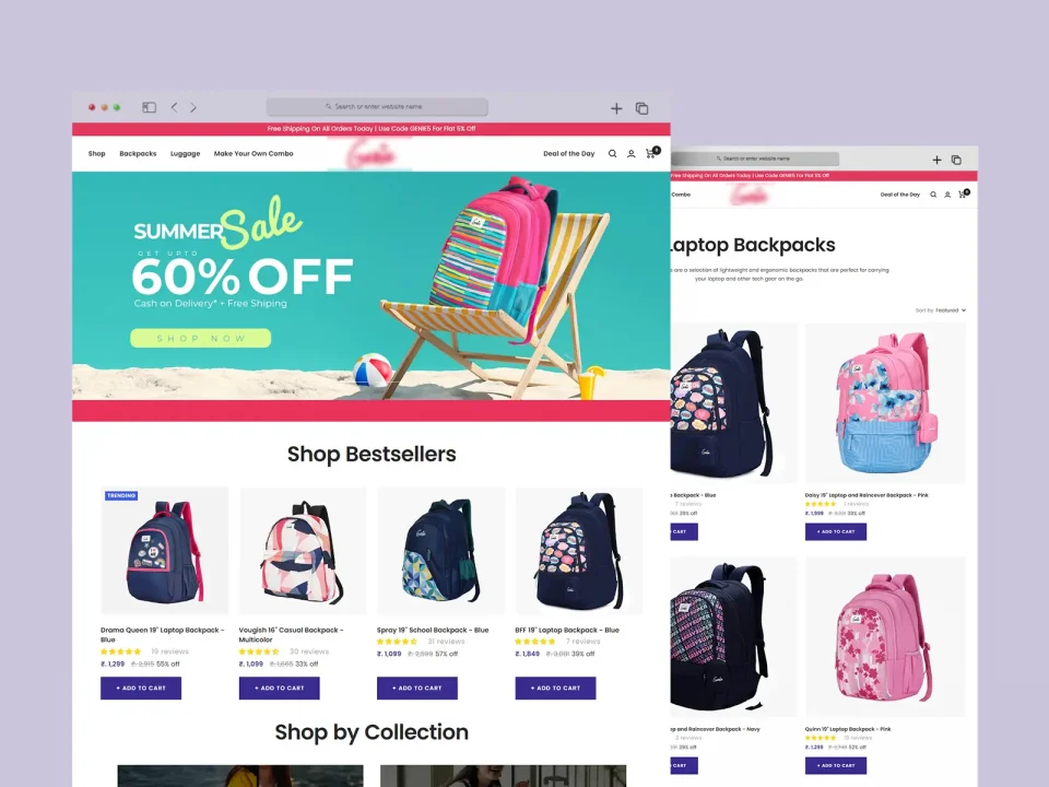 Building exclusive eCommerce portal for selling School Bags for Girls 2 eCommerce-portal-for-girls-bag