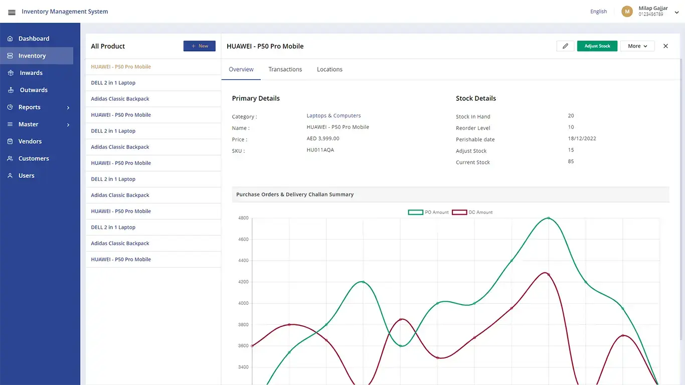 Product Details - Inventory Management 4 Product Details - Inventory Management
