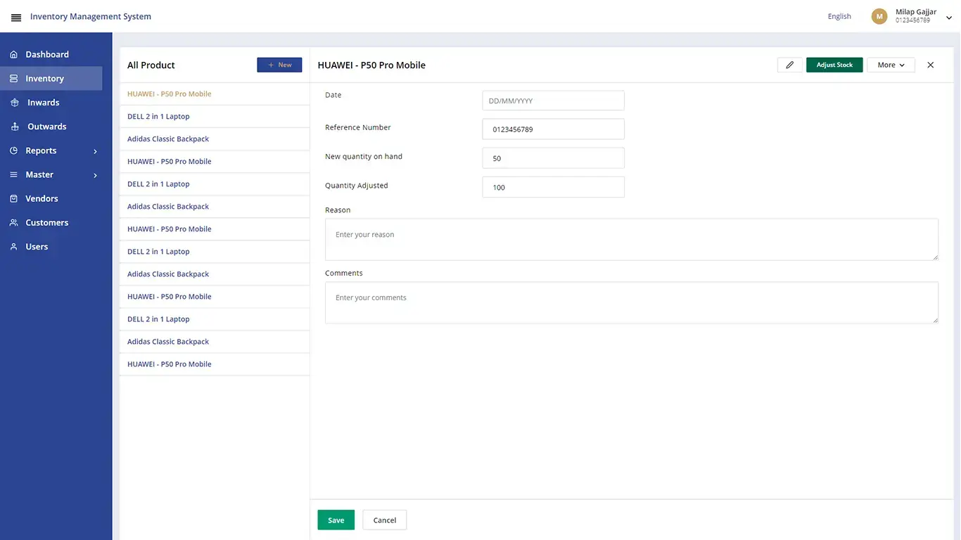 Add Product - Inventory Management 5 Add Product - Inventory Management